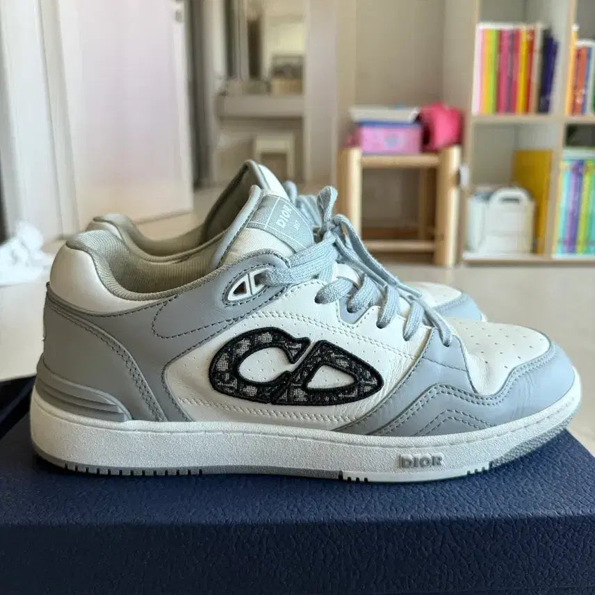 [BUNJANG] Dior B27 Low-Top Sneakers White/Gray / 디올 B27 로우탑 스니커즈 화이트/그레이