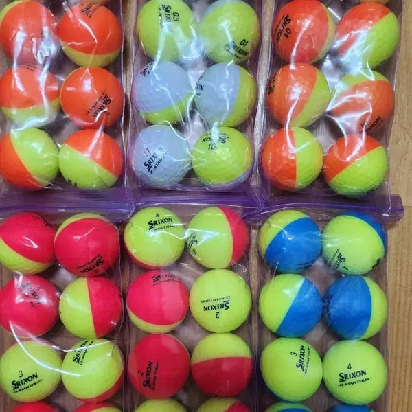 [BUNJANG] Srixon Half-Half Ball Lost Ball Golf Balls (60 pcs) / A+급 스릭슨 반반볼 로스트볼 골프공 60알