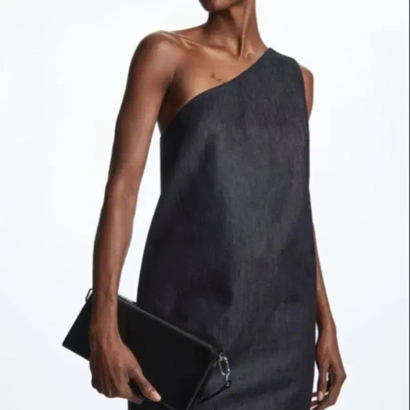 [BUNJANG] COS Denim One-Shoulder Dress / COS 데님 원피스
