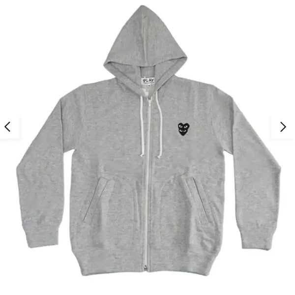[BUNJANG] Comme des Garçons Double W"A"pen Hoodie Grey / 꼼데가르송 더블와펜 후드집업 그레이