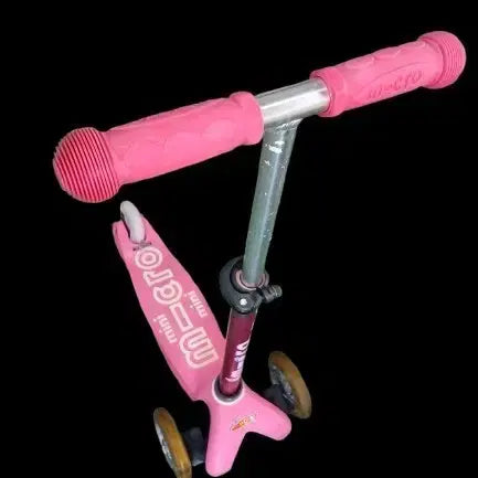 [BUNJANG] Micro Kickboard Mini Deluxe LED Pink Scooter / 마이크로 킥보드 미니 디럭스 LED 핑크