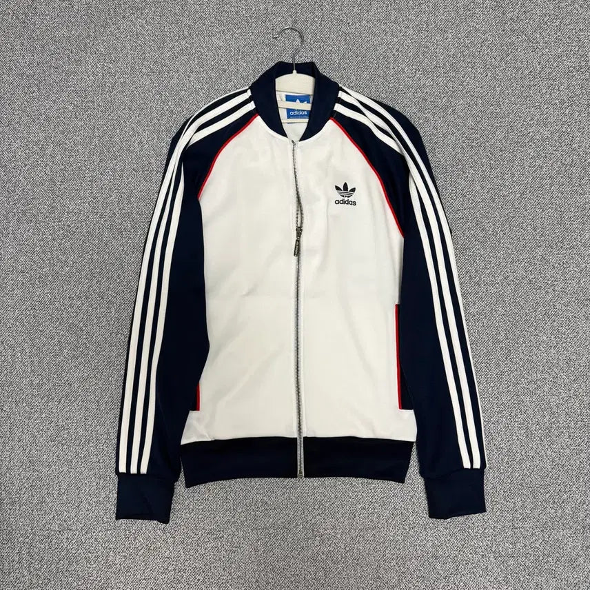 [BUNJANG] Adidas SST Superstar Track Top Jersey White Navy / 아디다스 SST 슈퍼스타 져지 화이트 네이비 90 트랙탑