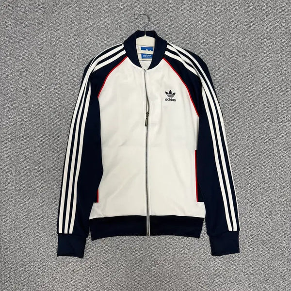 [BUNJANG] Adidas SST Superstar Track Top Jersey White Navy / 아디다스 SST 슈퍼스타 져지 화이트 네이비 90 트랙탑