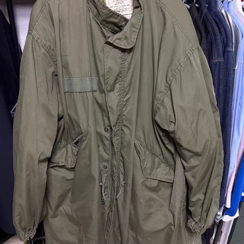 [BUNJANG] M65 Fishtail Coat OG Outer (M) + Liner (L) / M65 피시테일 OG 외피(M) + 내피(L)