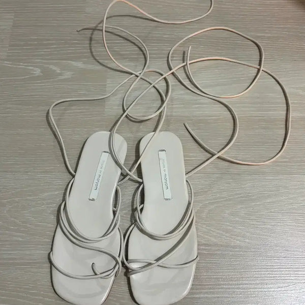 [BUNJANG] Strap Sandals Ivory 240 / 스트랩 샌들 아이보리 240
