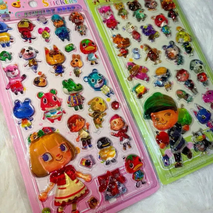 [BUNJANG] Animal Crossing 3D Bobble Stickers / 모동숲 입체 봉봉 스티커