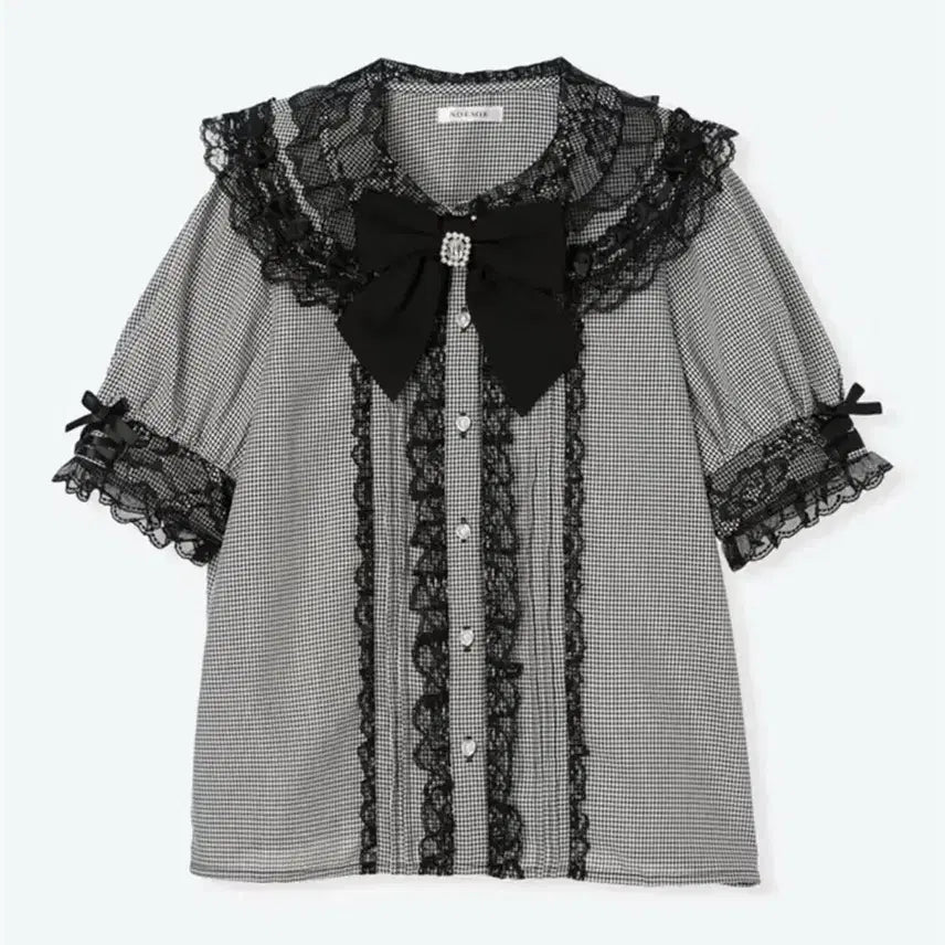 [BUNJANG] Noemie Ribbon Ruffle Blouse Bundle / 노에미 블라우스 새상품 두개 일괄