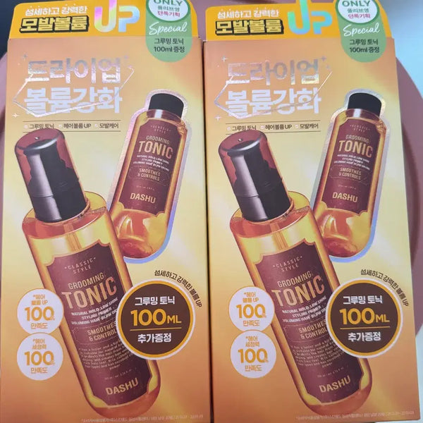 [BUNJANG] Dashu Classic Grooming Tonic Set (200ml + 100ml) - 2 Pieces / 다슈 클래식 그루밍 토닉 200ml+100ml 기획세트 2개