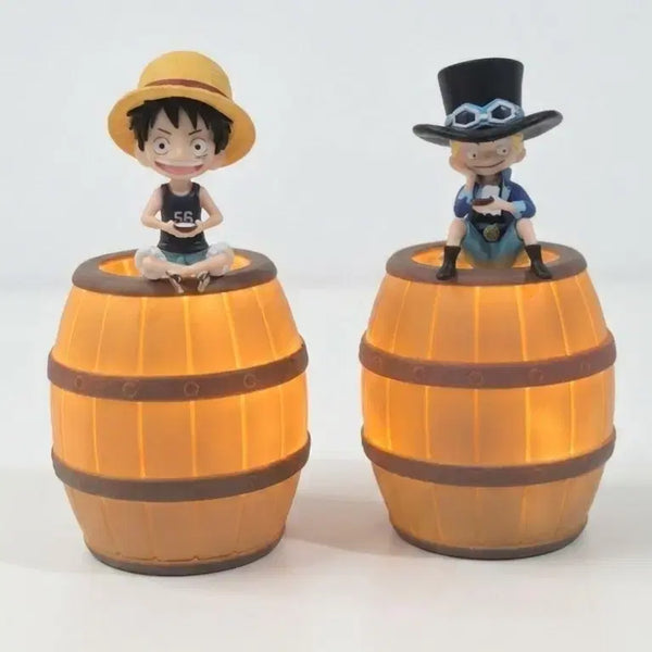 [BUNJANG] One Piece Luffy & Sabo Figure Mood Lamp Set (2 Types) / [2종 세트] 원피스 피규어 무드등 루피&사보