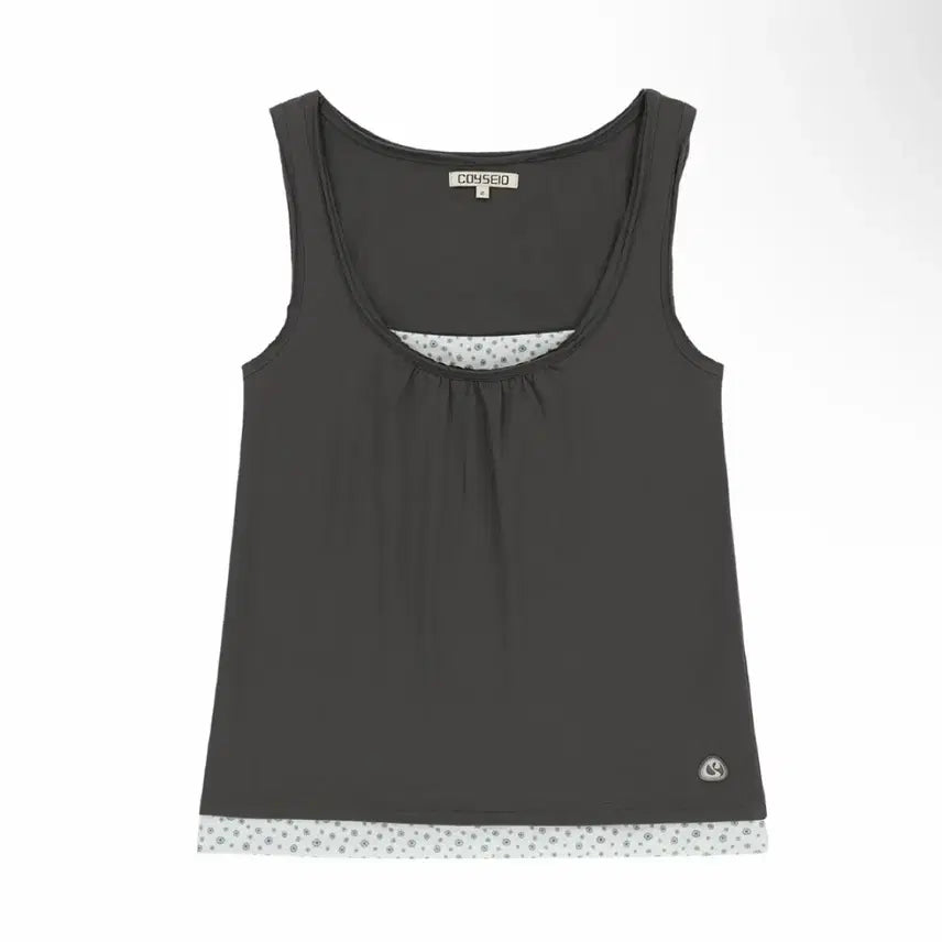 [BUNJANG] KOSEIO Dudu Layered Sleeveless Charcoal / 새상품)코이세이오 두두 레이어드 슬리브리스 차콜