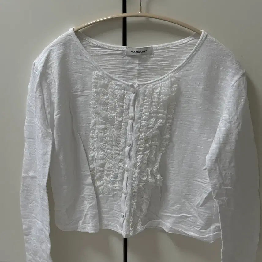 [BUNJANG] Picky Society Lace Linen Cardigan / 피키소사이어티 레이스 린넨 가디건