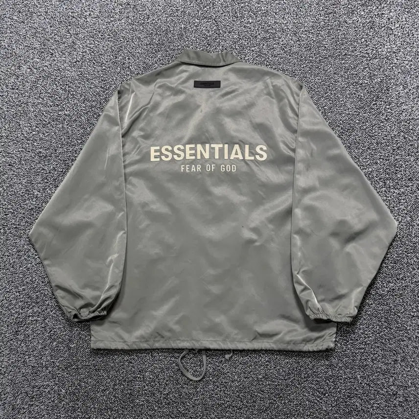 [BUNJANG] Essential Back Big Logo Ray Oversized Coach Jacket / Name : 에센셜 후면 빅로고 가오리 오버핏 코치자켓 :)