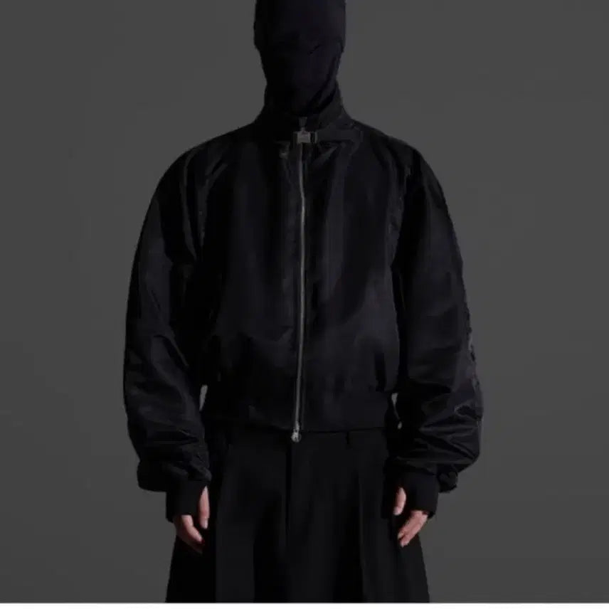 [BUNJANG] NewChiefChic DP-083 High Neck Iron Buckle Bomber Jacket / 뉴치프시크 DP-083 하이넥 아이언 버클 봄버