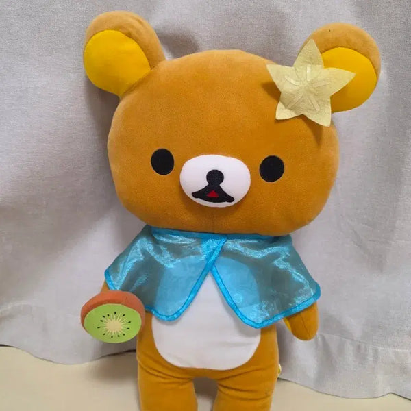 [BUNJANG] Rilakkuma Kiwi Cloak Plush / 리락쿠마 키위 망토 인형