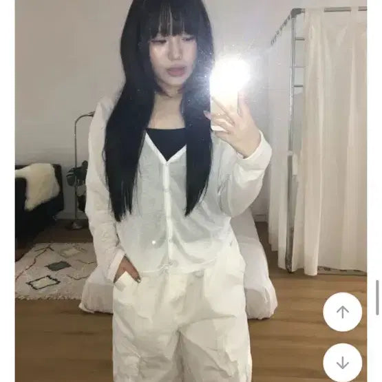 [BUNJANG] V-Neck Summer Cardigan (Plus Size) / 브이넥 썸머 가디건 빅사이즈