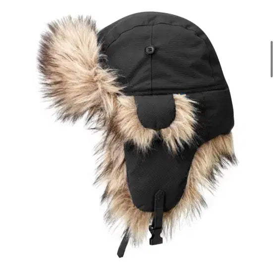 [BUNJANG] Fjällräven Trooper Hat Black / 피엘라벤 퍼 방한모 블랙