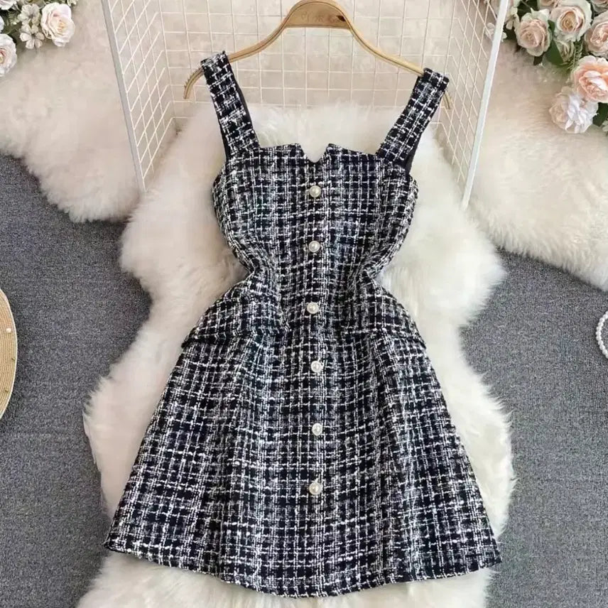 [BUNJANG] Tweed One-Piece Dress / 트위드 원피스 일녀 스나계 걸리