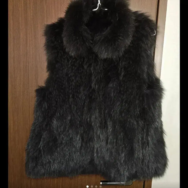 [BUNJANG] Saga Fox Fur Vest / 사가폭스 퍼 베스트