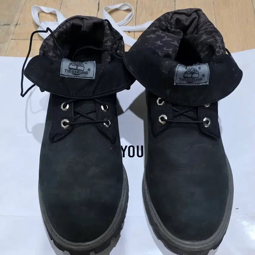 [BUNJANG] Timberland 6-Inch Black Roll-Top Boots / 팀버랜드 6인치 블랙 롤탑부츠 280~285