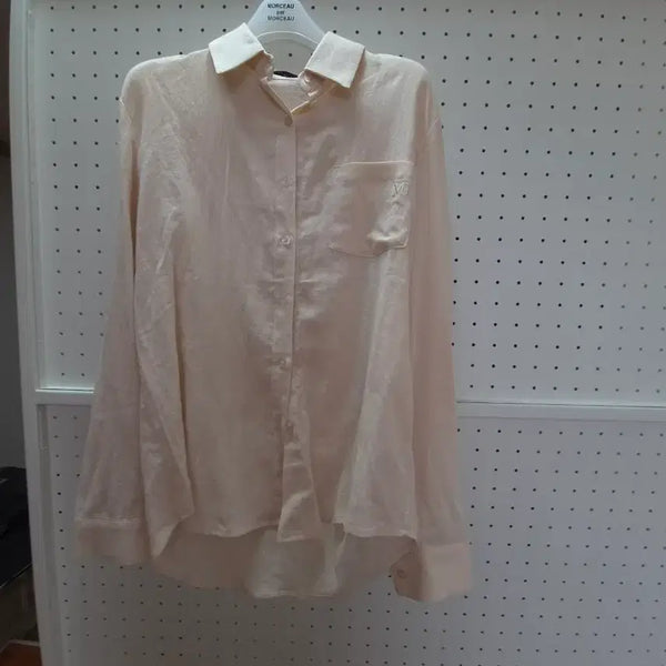 [BUNJANG] MOONT Ivory Linen Shirt (Light Beige) / MOONT 아이보리 린넨셔츠(light beige)