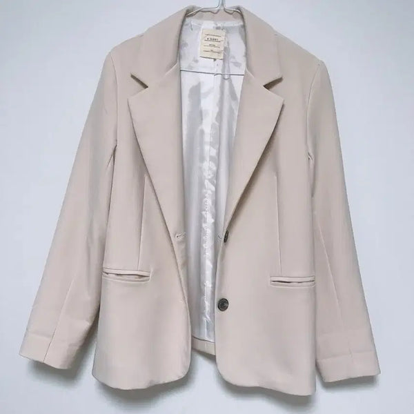 [BUNJANG] Ivory Basic Spring/Autumn Jacket / 아이보리 기본 베이직 봄 가을 자켓