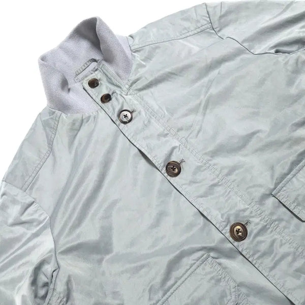 [BUNJANG] Allegri Stand Collar Two-Way Blouson Bomber Jacket / 알레그리 스탠카라 투웨이 블루종 봄버 자켓