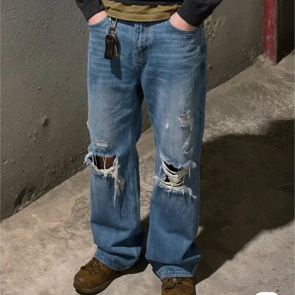 [BUNJANG] Leair Distressed Flare Denim / [M]르아르 디스트로이드 플레어 데님