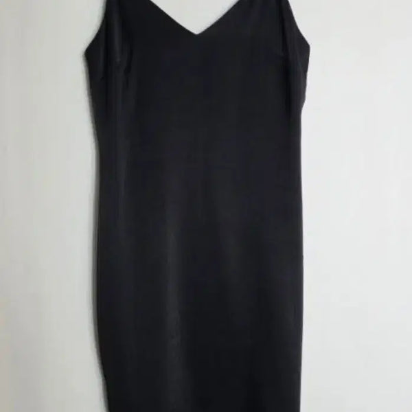 [BUNJANG] Satin Strap Mini Dress Black / 새틴 끈 나시 원피스 블랙