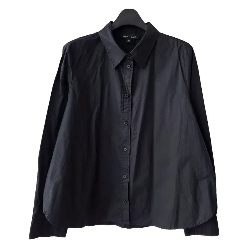 [BUNJANG] Lafiaf Black A-Line Shirt / L/라피아프 블랙 A라인셔츠