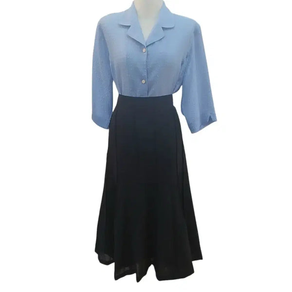 [BUNJANG] Light Blue 7/10 Sleeve Blouse Size 88 / 시원한 하늘색 7부 상의 88