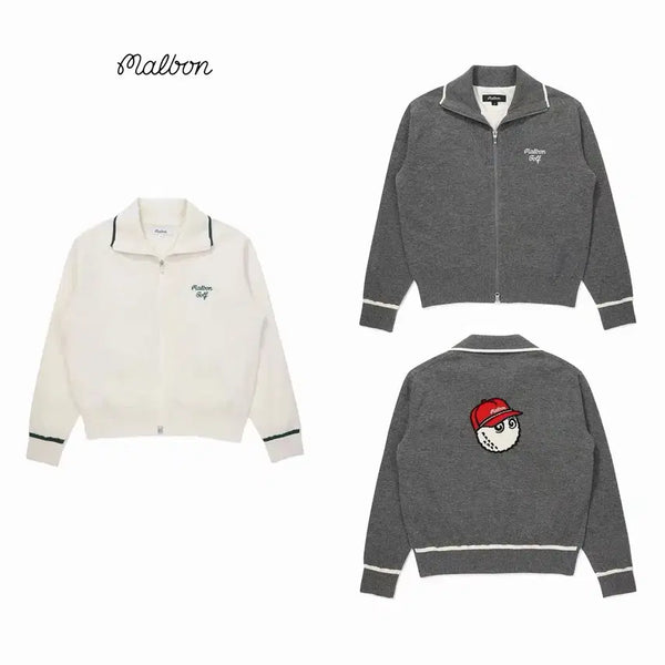 [BUNJANG] Malbon Golf Women's Collar Cardigan / 말본골프웨어여성카라가디건