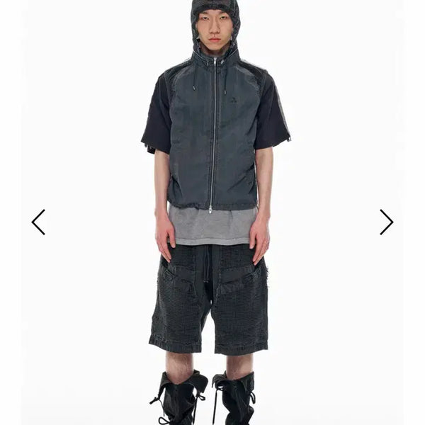 [BUNJANG] Icyto Mesh Half Pants Charcoal L / 단종상품) icyto MESH HALF PANTS charcoal L / 아이시토 매쉬하프팬츠
