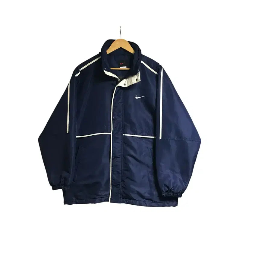 [BUNJANG] Nike 00s Navy Half Jacket / 나이키 00s 네이비 반자켓
