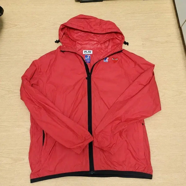 [BUNJANG] Comme des Garçons x K-Way Windbreaker Jacket XL / 꼼데가르송 까웨 바람막이