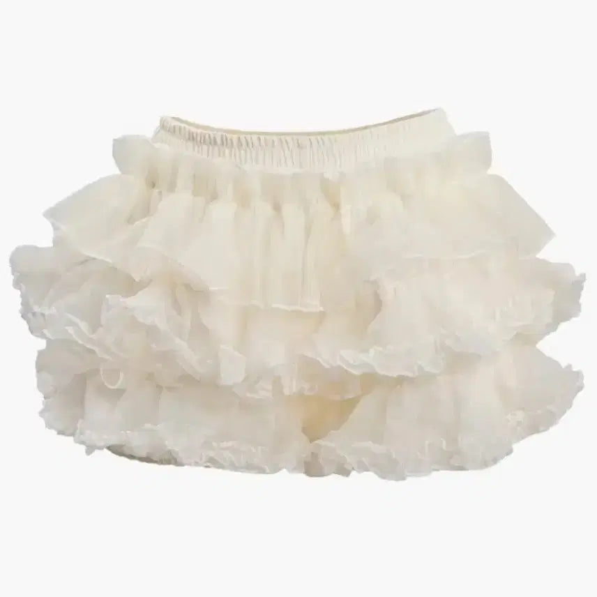 [BUNJANG] Ruffneck Tutu Skirt Cream / 러프넥 튜튜스커트 크림