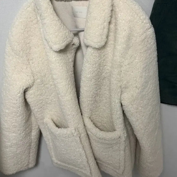 [BUNJANG] Winter Shearling Collar Fur Jacket / 윈터 부클 카라 퍼자켓 양털 무스탕