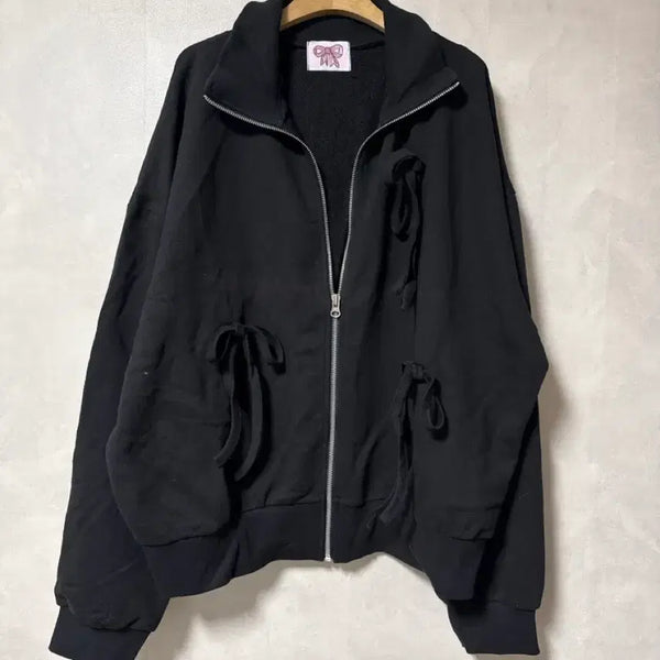 [BUNJANG] Ribbon Zip-Up Jacket / 리본 집업 잠바