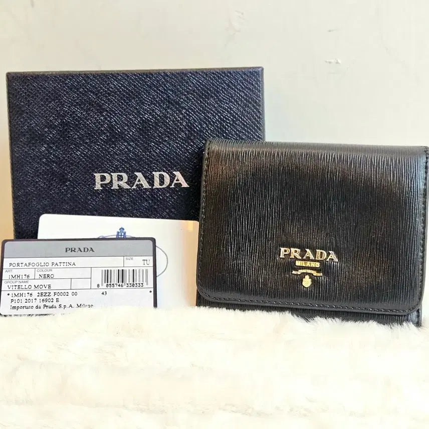 [BUNJANG] Prada Vitello Move Bi-Fold Wallet Black / <<상태 좋은>>프라다 비텔로 무브 2단 지갑 블랙