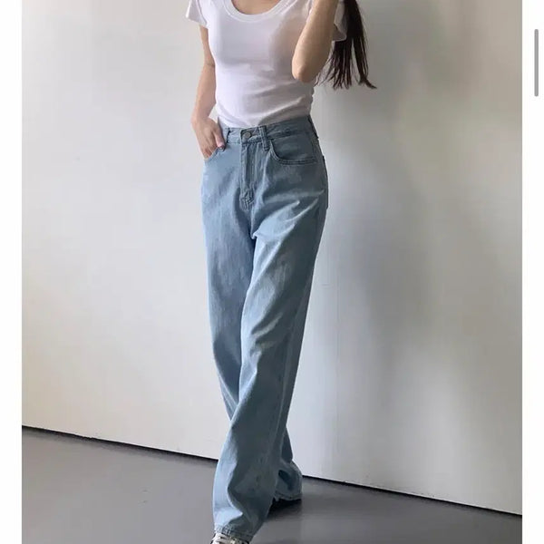 [BUNJANG] Marround Summer Mug Wide Denim Pants Longs / 메리어라운드 썸머 머그 와이드 데님팬츠 롱s