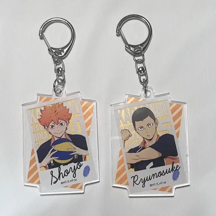 [BUNJANG] Haikyuu!! Hinata, Tanaka Acrylic Keyring Bundle Set / [일괄 판매] 하이큐 히나타, 타나카 아크릴 키링