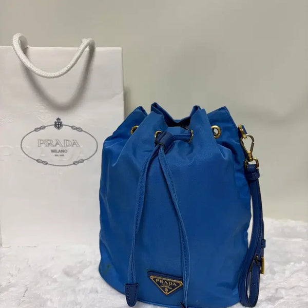 [BUNJANG] Prada Nylon Bucket Bag Blue / 프라다 버킷백 블루