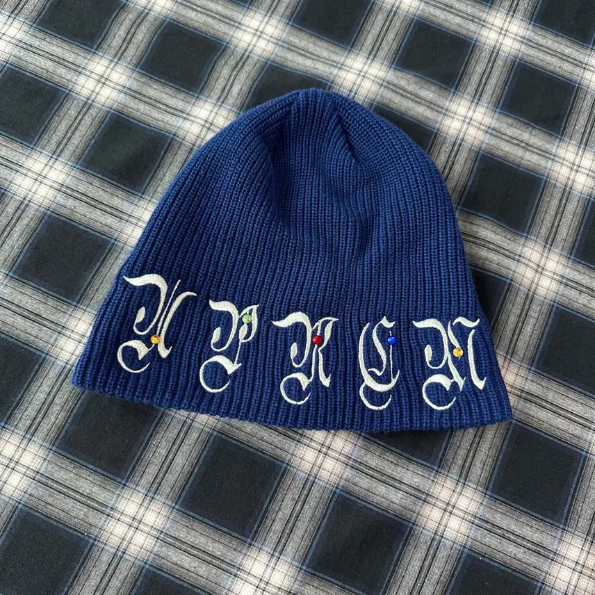 [BUNJANG] Supreme Gems Beanie Navy Mint Condition / 슈프림 젬스 비니 네이비색상 민트급