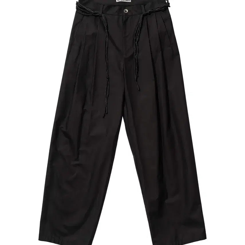 [BUNJANG] HYEIN SEO Wide Pants with Macrame Belt / [3] HYEIN SEO Wide Pants w/ Macrame Belt
