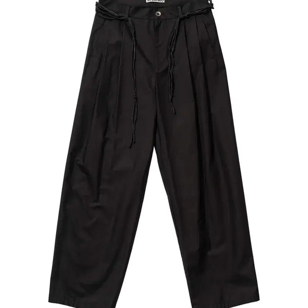 [BUNJANG] HYEIN SEO Wide Pants with Macrame Belt / [3] HYEIN SEO Wide Pants w/ Macrame Belt