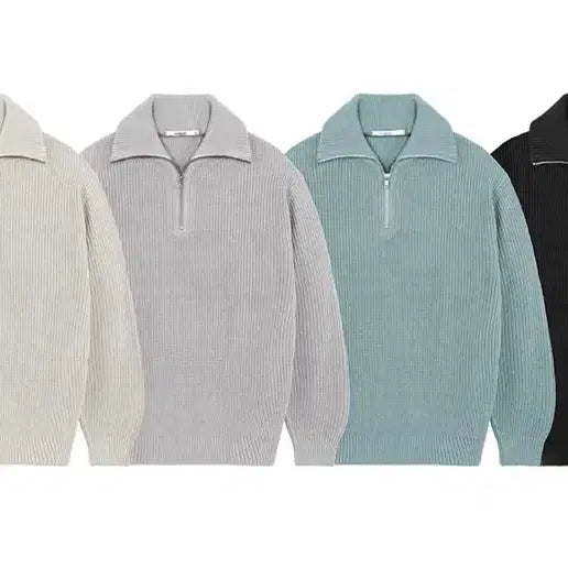[BUNJANG] KIMUER Washable Half-Zipup Knit / 키뮤어 워셔블 하프집업 니트