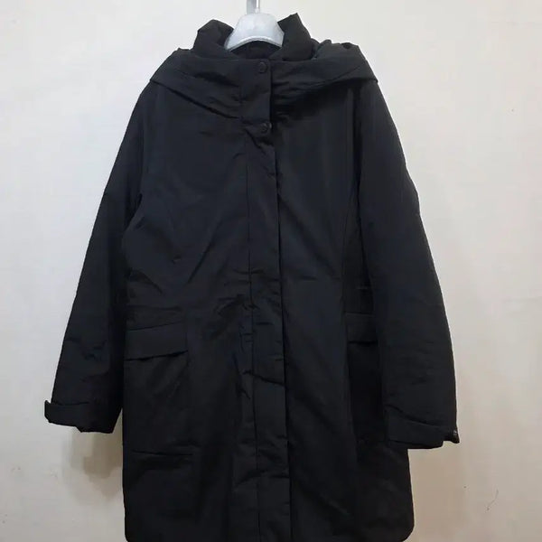 [BUNJANG] ISENBERG NEPA Long Padding Black 100 / ISENBERG NEPA 롱패딩 블랙 100