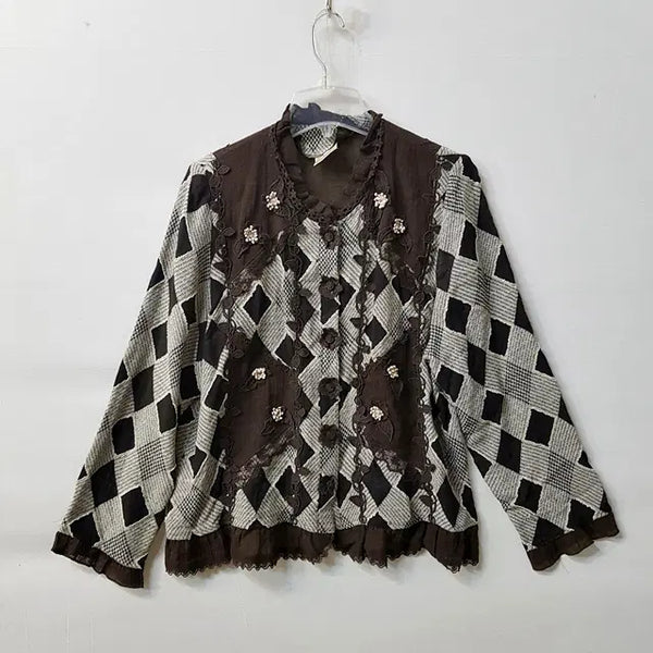 [BUNJANG] Lily Floral Blouse / Lily 꽃장식 블라우스