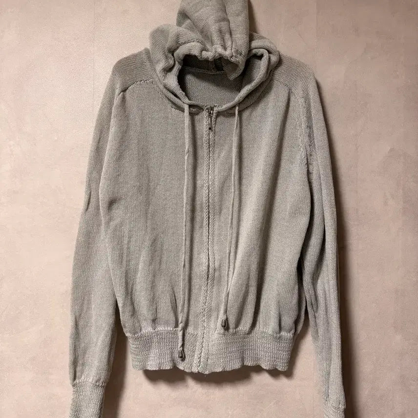 [BUNJANG] Hooded Knit Zip-Up / 후드 니트 집업