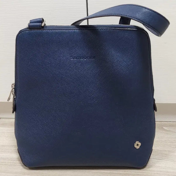 [BUNJANG] Samsonite Navy Unisex Crossbody Bag / 샘소나이트(네이비)크로스백(남녀공용)