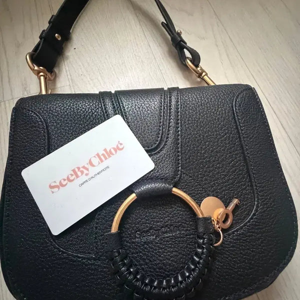 [BUNJANG] See By Chloé Joy Bag Medium Black Leather / 씨바이끌로에 조이백 미듐 블랙